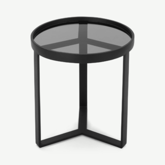 An Image of Aula Side Table, Black & Grey