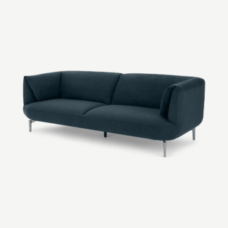 An Image of Inka 3 Seater Sofa, Aegean Blue