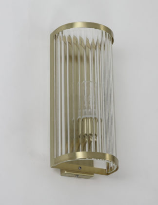 An Image of M&S Monroe Glass Flush Wall Light