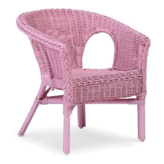 An Image of Kids Wicker Loom chairs in Pink