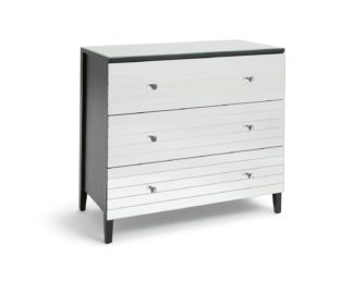 An Image of Habitat Hepburn 3 Drawer Chest - Black