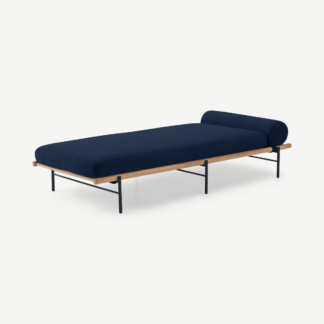 An Image of Wilco Day Bed, Midnight Blue Weave