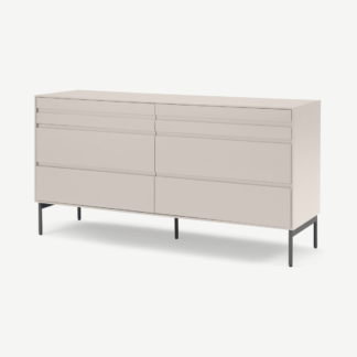 An Image of Donica Wide Chest of Drawers, Warm Ecru
