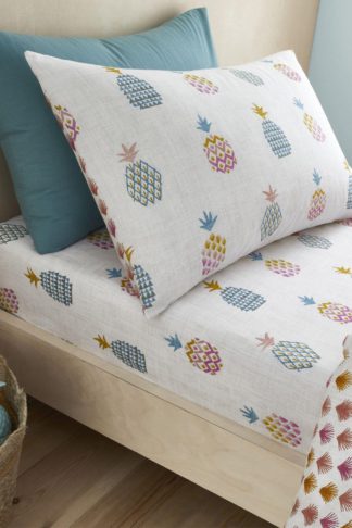 An Image of Ananas Pineapple Single Fitted Sheet