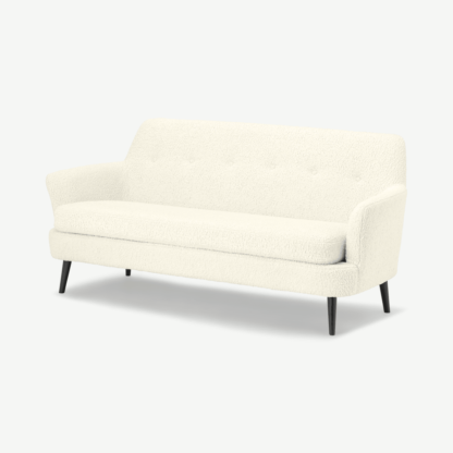 An Image of Verne 3 Seater Sofa, Faux Sheepskin