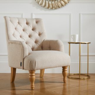 An Image of Padstow Wheat Fabric Armchair