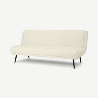 An Image of Moby Click Clack Sofa Bed, Faux Sheepskin