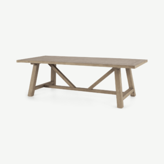An Image of Iona 10 Seat Dining Table, Washed Pine