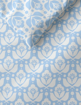 An Image of M&S Cotton Mix Geometric Bedding Set