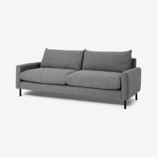 An Image of Russo 3 Seater Sofa, Grey Recycled Weave