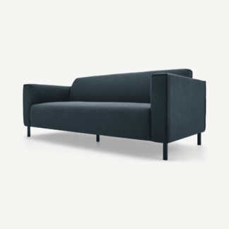 An Image of Herron 3 Seater Sofa, Aegean Blue