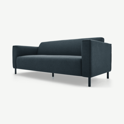 An Image of Herron 3 Seater Sofa, Aegean Blue