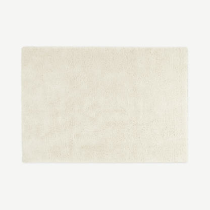An Image of Mala Pile Rug, Large 160 x 230cm, Off White