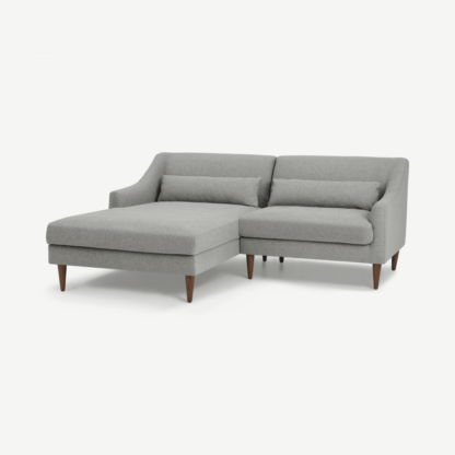 An Image of Herton Left Hand Facing Small Chaise End Corner Sofa, Mountain Grey