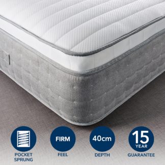 An Image of Hotel Gel Pillow Top 3500 Pocket Sprung Mattress White