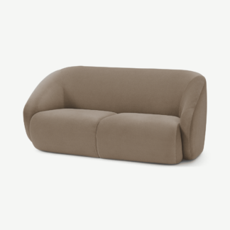 An Image of Blanca 2 Seater Sofa, Mink Velvet