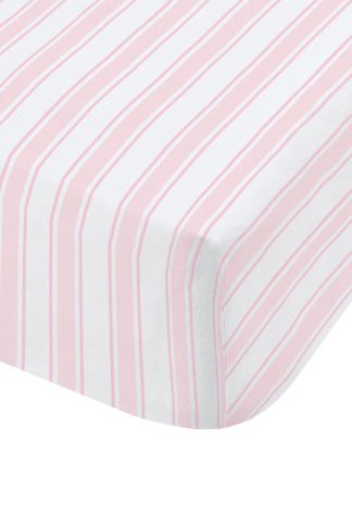 An Image of Stripe Fitted Sheet