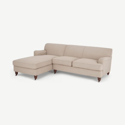An Image of Orson Left Hand Facing Chaise End Sofa, Natural Weave