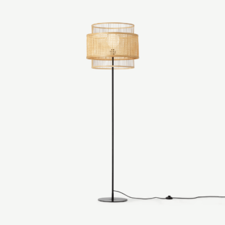 An Image of Yen Floor Lamp, Natural Cane