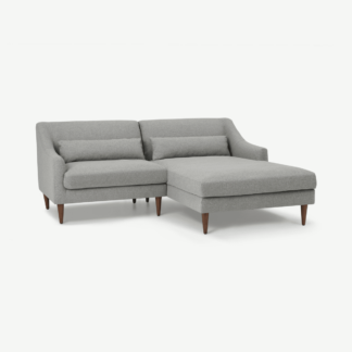 An Image of Herton Right Hand Facing Small Chaise End Sofa, Mountain Grey