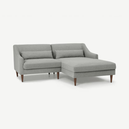 fb37db62e36e840858adefa3fd2938a67b0d50de530a258d5b89f03d6c5f0b42-1.png An Image of Herton Right Hand Facing Small Chaise End Sofa, Mountain Grey