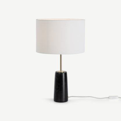 An Image of Rita Table Lamp, Brass and Marble