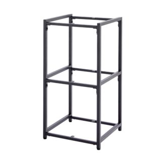 An Image of Modular 3 Shelf Black Frame Black