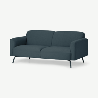 An Image of Toula 2 Seater Sofa, Aegean Blue