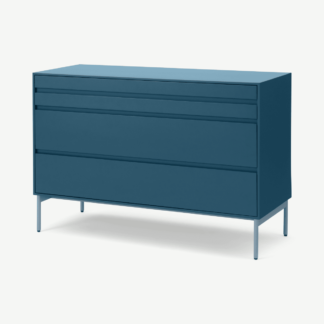 An Image of Donica Chest of Drawers, Sapphire Blue