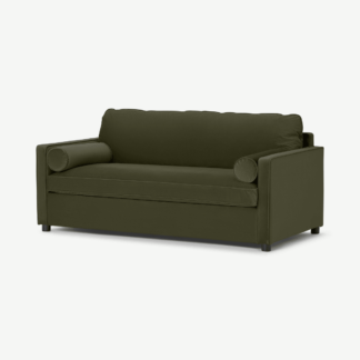 An Image of Brody Sofa Bed, Pistachio Green Recycled Velvet