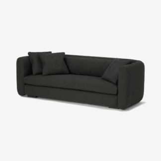 An Image of Nikita 3 Seater Sofa, Anthracite Grey Boucle