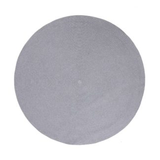 An Image of Cane-line Circle Rug, Light Grey