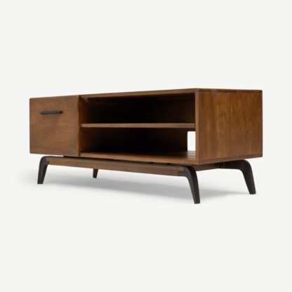 An Image of Lucien TV Stand, Dark Mango Wood