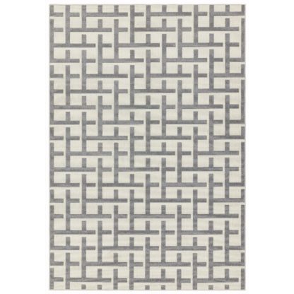 An Image of Asiatic Antibes Inside & Out Rectangle Rug -160x230cm - Grey