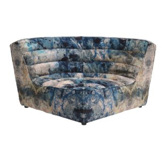 An Image of Timothy Oulton Shabby Sectional Corner, Faded and Degraded Melting Paisley