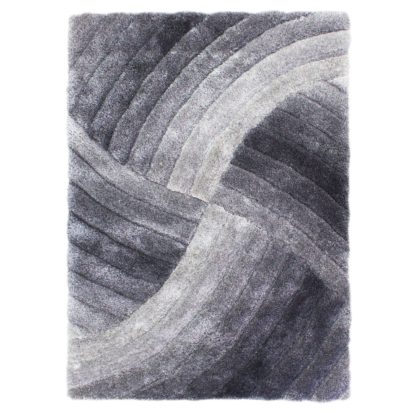 An Image of Verge Furrow Rug Pink