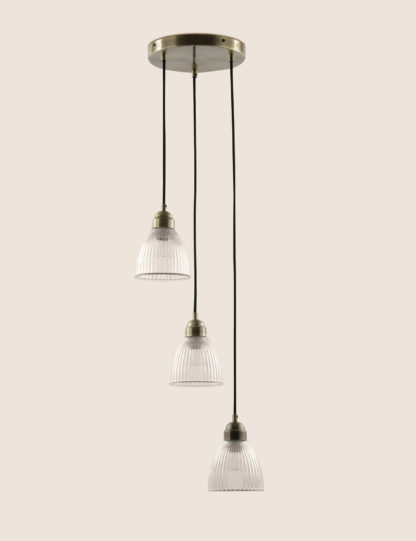05d896ddc1ef9450c04be494241c105a2bd02e22a79aa8df344e13a3491d4cac.jpg An Image of M&S Florence Glass 3 Multi Pendant Light