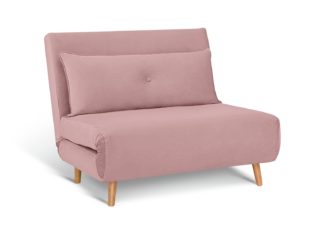 An Image of Habitat Roma Small Double Chairbed - Pink