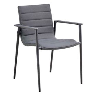 An Image of Cane-line Core Outdoor Stackable Armchair, Grey