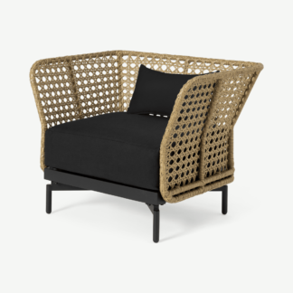 An Image of Balawa Garden Armchair, Natural & Grey