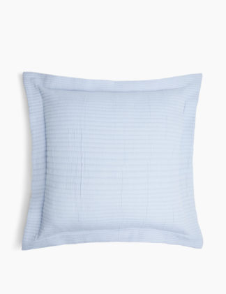 An Image of M&S Cotton Rich Ribbed Quilted Cushion