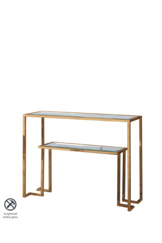 An Image of Anta Gold Console Table