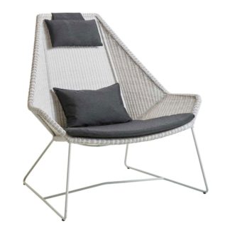 An Image of Cane-line Breeze Outdoor Highback Chair with Cushions