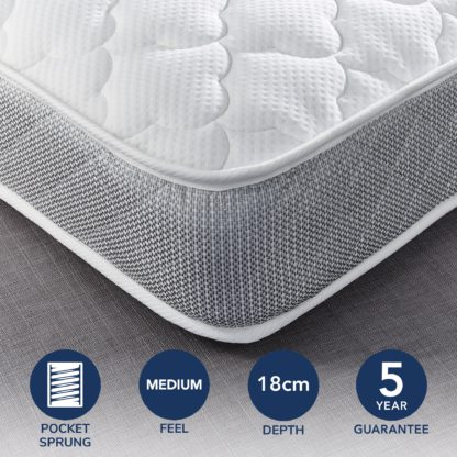 An Image of Fogarty Kids 1000 Pocket Sprung Mattress White