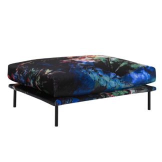 An Image of Timothy Oulton Studio Footstool, Acid Jungle