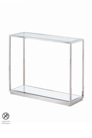 An Image of Rippon Silver Rectangular Console Table