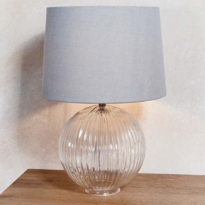 An Image of Vogue Sur Table Lamp Base Clear