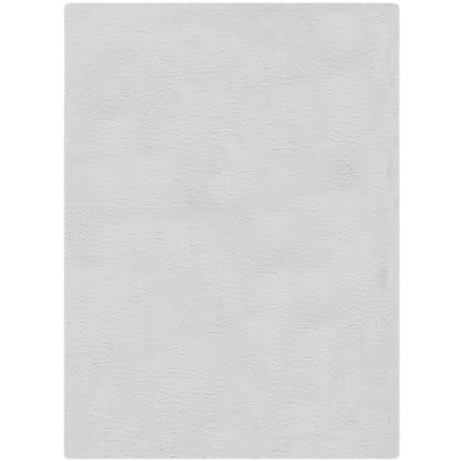 An Image of Dorma Purity Luxury Faux Fur Rug Ivory