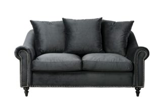 An Image of Portman Two Seat Sofa - Black
