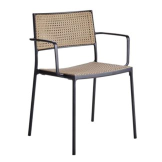 An Image of Cane-line Less Stackable Armchair, French Weave, Natural